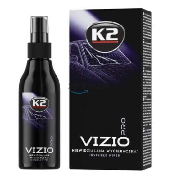 K2 VISIO Pro антидощ для скла та дзеркал в наборі 150 мл, зображення 2