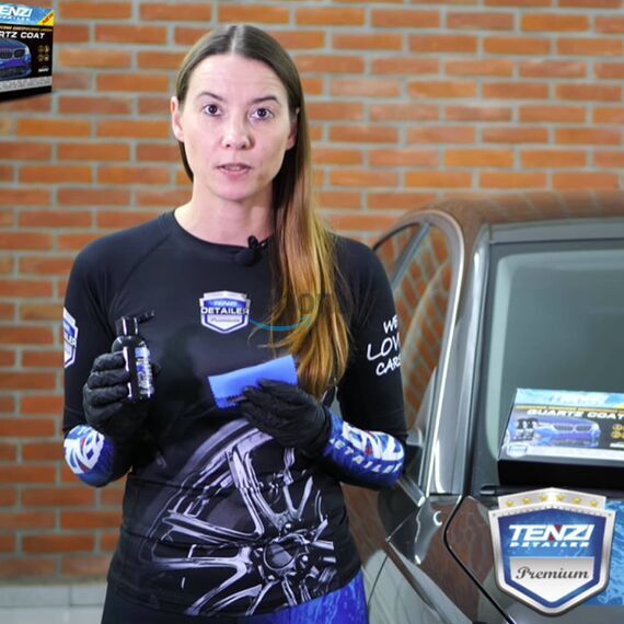 TENZI Premium Ceramic Protection Quartz Coat керамическое защитное покрытие для кузова в наборе 100 мл, изображение 5
