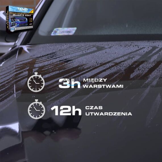 TENZI Premium Ceramic Protection Quartz Coat керамическое защитное покрытие для кузова в наборе 100 мл, изображение 6