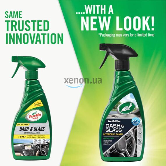 Turtle Wax Dash & Glass Cleaner Quick & Easy універсальний очисник скла та пластику салону 500 мл, зображення 3