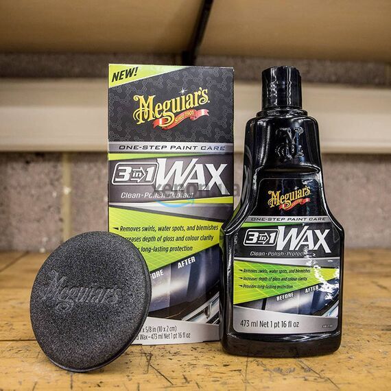 Meguiars Wax 3-in-1 жидкий воск 3 в 1 473 мл, изображение 4